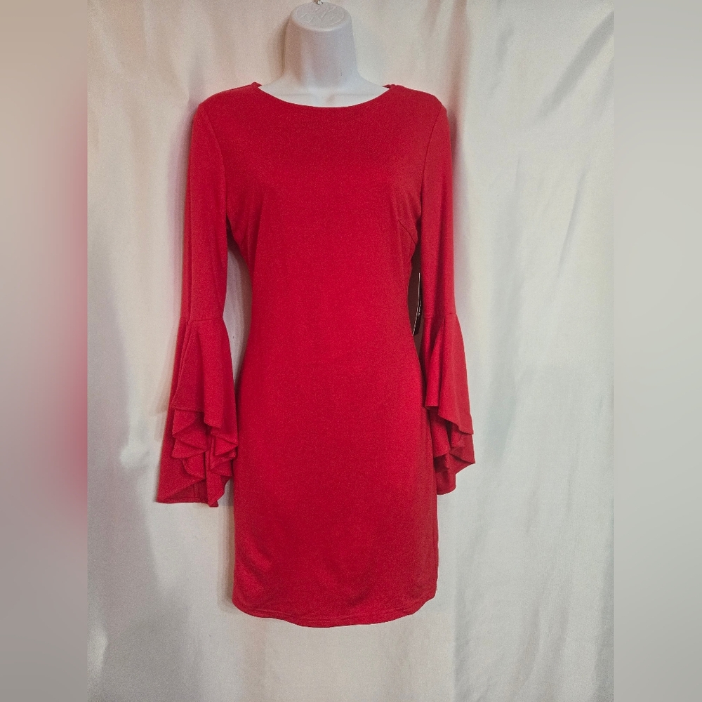 Lulus Red Bodycon Trendy Wedding Guest NWT Dress Size S